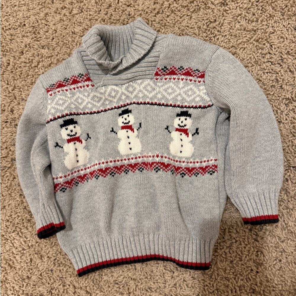 Snowman Gymboree boys sweater